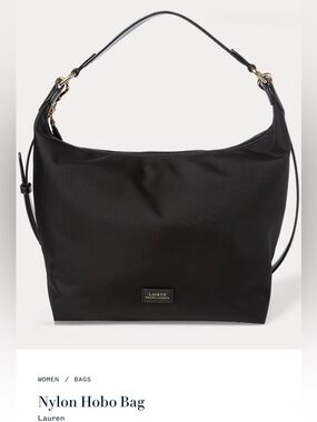 Lauren Ralph Lauren Nylon Hobo Bag